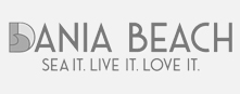 DANIA BEACH SEA IT . LIVE IT. LOVE IT. Logo